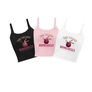 Velvet Bombshells™ Signature Logo Micro Rib Tank Top