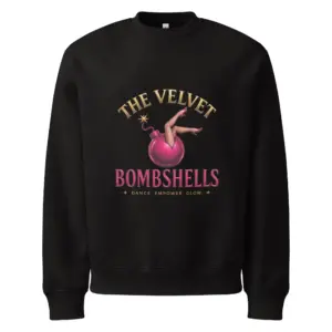 Unisex oversized heavyweight sweatshirt black front 6a5e8b6b666d3